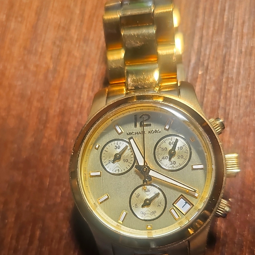 Michael Kors Gold Chronograph Watch